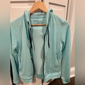 Peter Millar Aqua Textured Hoodie